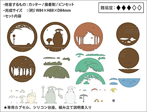 Studio Ghibli via Bluefin Ensky Komşum Totoro [Otobüs Durağında] Kağıt Tiyatro Topu (PTB-10) - Resmi Studio Ghibli Ürünleri