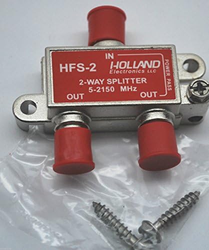 2 Yollu Koaksiyel Ayırıcı HOLLAND HFS-2 5-2150Mhz Dish Network Onaylı Hazne ve Joey