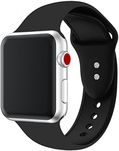 Silikon watch band 38mm, Heenbos Fit için Kadın/ Erkek Moda rahat veya spor izle bantları için apple / iwatch Serisi 3 Serisi