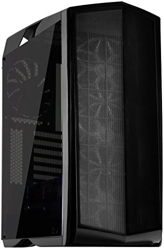 SilverStone Teknolojisi PM01B-RGB ATX Kule Kasası, RGB LED Fan Koruyucuları ve Temperli Cam Parlak Siyah