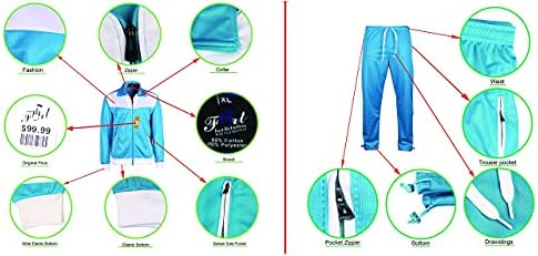 Erkekler Klasik Tam Zip Parça Ceket ve Koşu Parça Pantolon Aktif Giyim Spor Eşofman Set Boyutları Sml XL 2XL 3XL 4XL 5XL 6XL