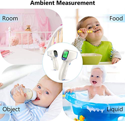 Alın Termometresi - Dijital Tıbbi Temassız Kızılötesi Sıcaklık Cihazı-Yetişkinler, Çocuklar, Bebek, Ateş Dedektörü için. °C /