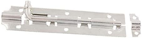 X-DREE Dolapları Kapıları Gümüş Ton 6 Kapı Mandalı yerleştirme bağlantı Cıvatası (Armadi Kapıları Gümüş Ton 6 '' Catenaccio a