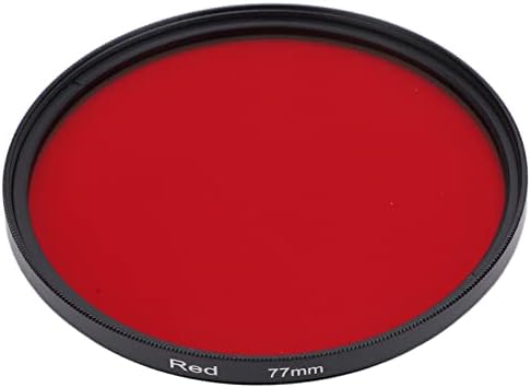 Kırmızı Tam Renkli Lens Filtresi, Kamera Lens Kontrast Filtresi Alüminyum Çerçeve DSLR Kamera için Su Geçirmez Toz Geçirmez Çok