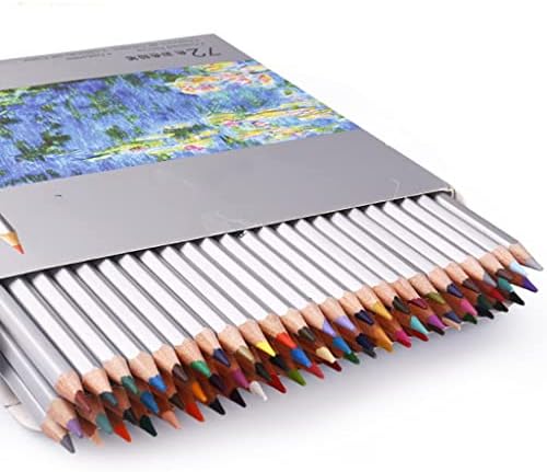 MFSMQJ 72 renkler Çizim renkli kurşun kalem Güzel Sanatlar Profesyonel Kroki Renkli Kalemler Okul Malzemeleri (Renk: A)