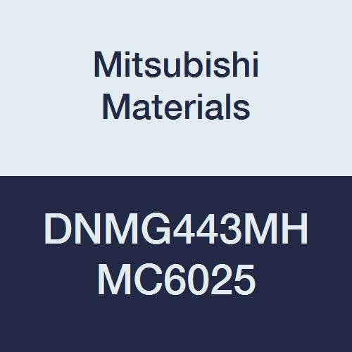 Mitsubishi Malzemeleri DNMG443MH MC6025 DNMG Karbür DN Tipi Delikli Negatif Tornalama Ucu, Kaplamalı, Eşkenar Dörtgen 55°, Sınıf