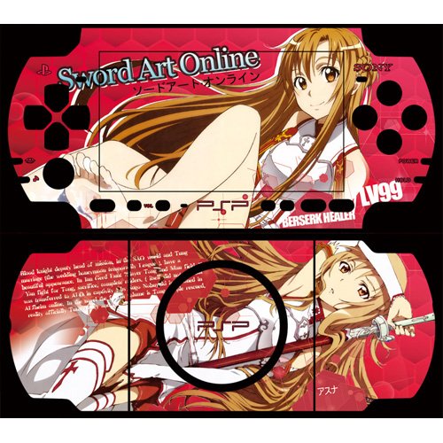 Japon Anime Sword Art Online Tasarım PSP 3000 için Dekoratif Koruyucu Cilt Decal Sticker