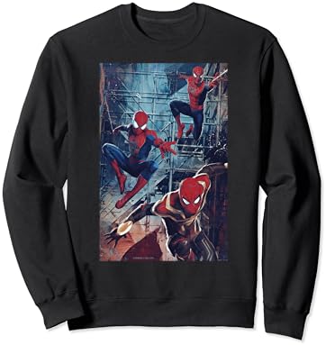 Marvel Spider-Man: Eve Dönüş Yok Spider-Men Jump Sweatshirt