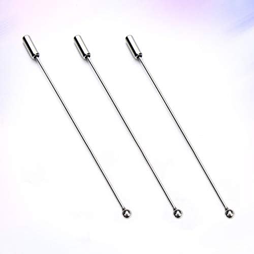 SUPVOX 20 pcs 90MM Topu Pin Sticks Metal Korsaj Pin Basit Broş Sopa ile Kore Tarzı Set Broş Pin Manşonlar için Takı Yapımı Zanaat