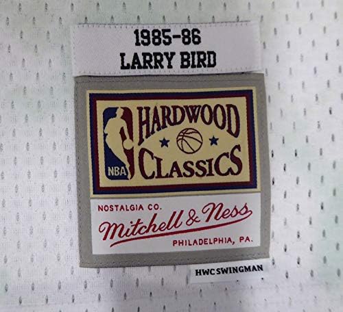 Boston Celtics Larry Bird İmzalı Otantik Bulutlu Gökyüzü Mitchell & Ness Jersey Beckett BAS WA54260