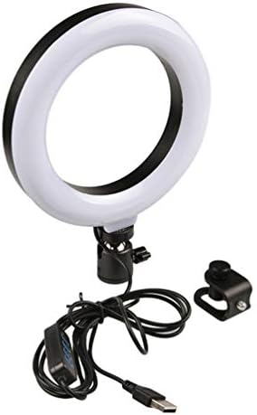 EXCEART LED halka ışık klip Masa Makyaj halka ışık 6 inç Video Kayıt Selfie halka ışık Canlı Streaming Video Fotoğrafçılığı için