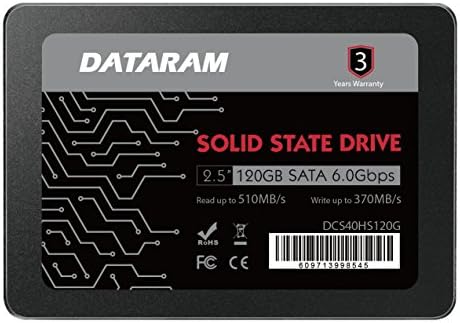 DATARAM 120 GB 2.5 SSD Sürücü Katı Hal Sürücü MSI Z270 SLI Plus ile Uyumlu