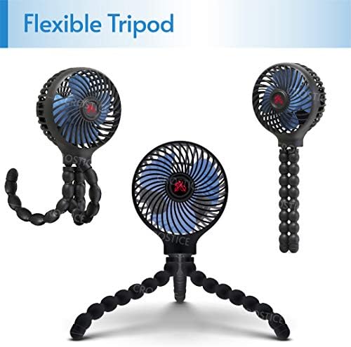 Crostıce Mini Fan için Peloton Bisiklet ve Bisiklet+, Peloton Fan, 2600 mAh Pil Fan ile Esnek Tripod, USB Powered Fan Ayarlanabilir