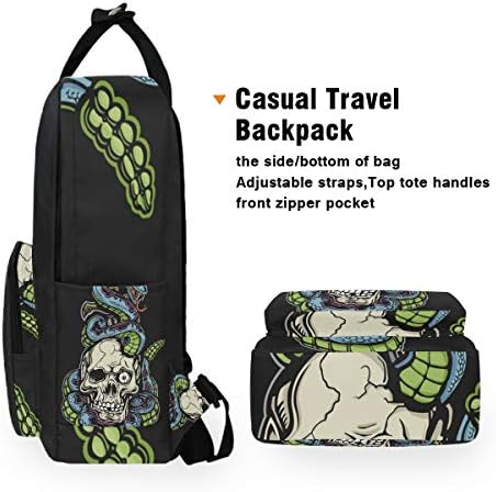 Siyah kafatası yılan omuz sırt çantası öğrenci hafif bebek bezi çantası seyahat çocuk kız erkek için
