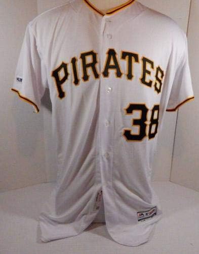 2019 Pittsburgh Pirates Brandon Maurer 38 Oyunu Yayınlandı Beyaz Forma 150 P 353-Oyun Kullanılmış MLB Formaları