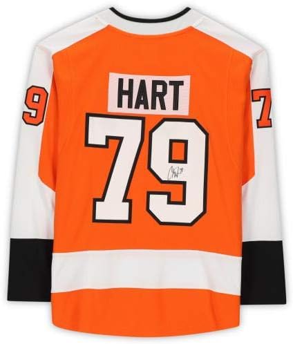 Carter Hart Philadelphia Flyers İmzalı Turuncu Fanatikler Ayrılıkçı Forması-İmzalı NHL Formaları