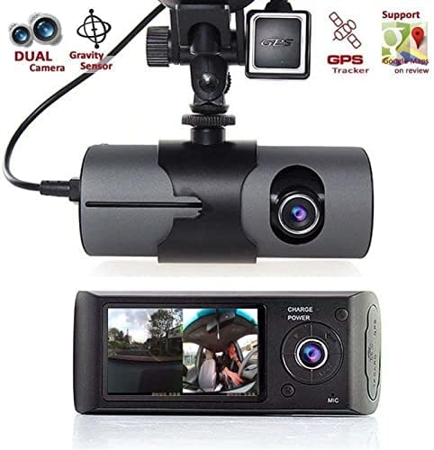 Çizgi Kam Araç içi Kamera X3000 2.7 LCD Araç Kam DVR Kamera Video Kaydedici Dash Kamera G-Sensor GPS Çift Lens 170 Derece DVR