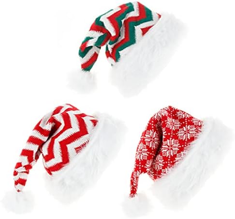 TWAILW Noel Şapka için Bebek Yetişkin Peluş Noel Baba Şapka Noel Partisi Dekorasyon için (Renk: Bir, Boyutu: 4532 cm)