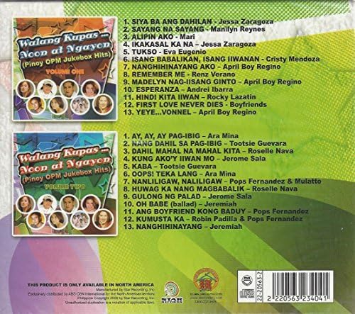 WALANG KUPAS ... NGAYON'DA ÖĞLEN (PİNOY JUKEBOX HİTS) 2 CD SETİ