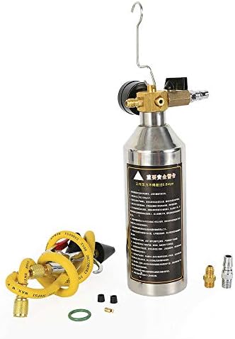 TFCFL sarı floş yakıt enjektör temizleyici kiti teneke kutu adaptörü basınç göstergesi Araçları