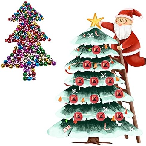 Jingle Bells Renkli Noel Metal Bells Zanaat Sevimli Mini Bells Noel Partisi Festivali Süslemeleri ve Takı Yapımı için DIY Zanaat