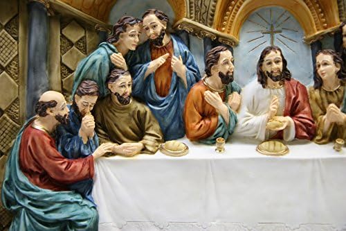 Büyük Duvar Plaka Plak Son Akşam Yemeği İsa Mesih Heykeli 3D Vittoria Koleksiyonu tarafından italya'da Yapılan