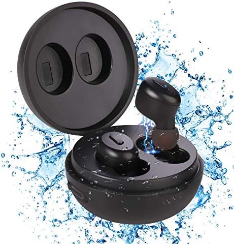 IP68 Su Geçirmez Yüzme Kulaklıkları-Spor Kablosuz Bluetooth 5.0 Kulaklıklar Dahili Mikrofon Sweatproof Kablosuz Şarj Kılıflı