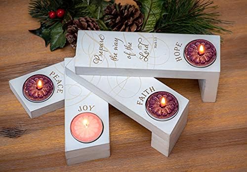 Katedral sanat aşk Fan Advent W / çay ışıkları Boxe Abbey & CA hediye barış, sevinç, umut, inanç mum, çok