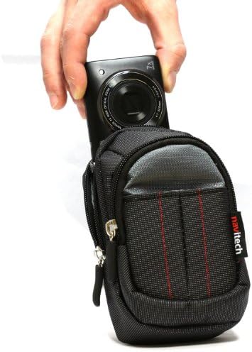 Navitech Siyah Dijital Kamera Kılıfı Çanta Canon PowerShot SX610 ile Uyumlu