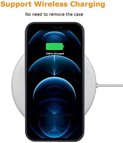 Molzar Grip Serisi iPhone 12 ve 12 Pro Kılıflı Gerçek Örgü Karbon Fiber, Manyetik Montaj için Dahili Metal Plaka, Kablosuz Şarj