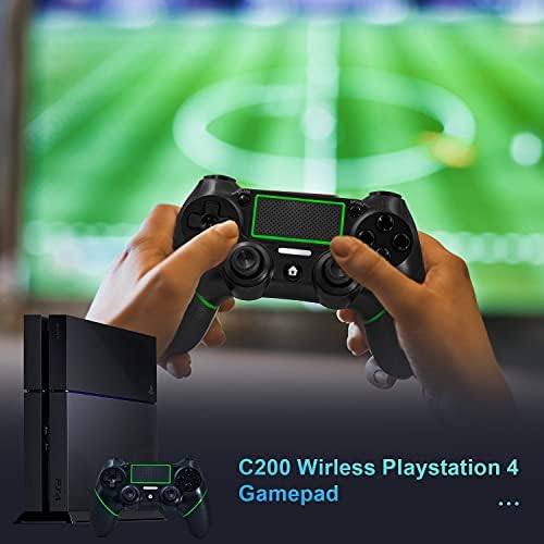 PS-4 ile Uyumlu Kablosuz Denetleyici, Play-Station 4 Pro için Gamepad, Çift Titreşimli Oyun Uzaktan Kumanda Joystickli Dokunmatik