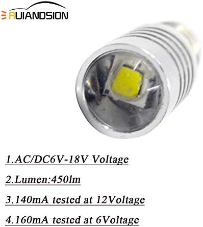 Ruiandsion 2 pcs E10 LED Yükseltme Ampul CREE 5 W 6-18 V Beyaz LED ampul Değiştirme için Farlar Fenerleri meşale ampuller, olmayan