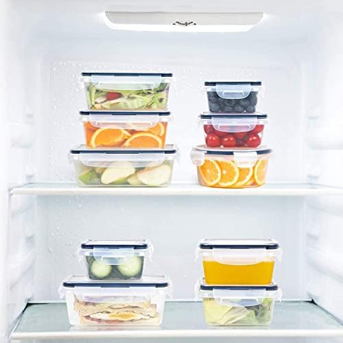 Gıda Saklama Kapları sızdırmaz Mutfak & Kiler Organizasyon-dondurucu güvenli şekil ve tüm depolama ihtiyaçları için boyutları