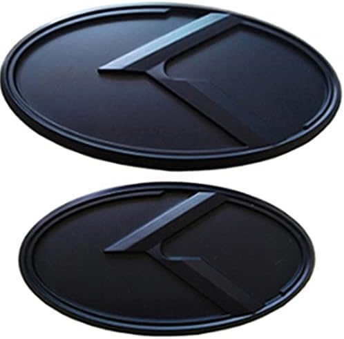nc 2 Adet Araba TrunkHood 3D Uçuş K Rozeti Logo Amblem Çıkartması Kia Cadenza Forte Koup Rio Optima K5 Stinger (Siyah), 110 ×