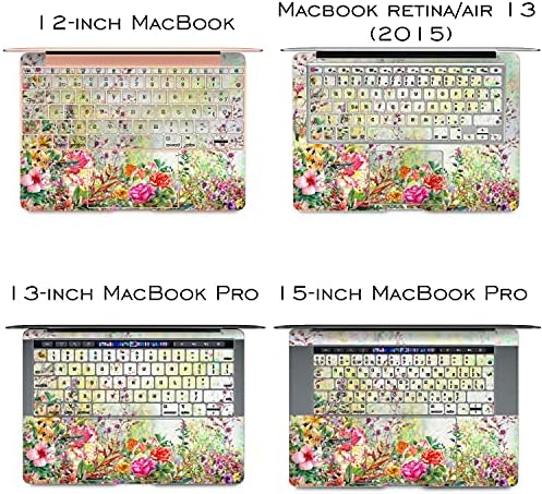 Cavka Vinil Çıkartması Cilt Değiştirme ıçin MacBook Pro 16 M1 Pro 14 Max Hava 13 2020 Retina 2015 Mac 11 Mac 12 Çiçekler Baskı