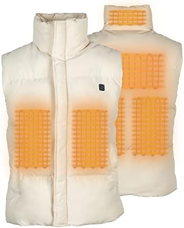 Isıtmalı yelek Womens İçin, TOSOHMK ısınma ısıtmalı ceket şarj edilebilir USB ısıtmalı Giyim pil paketi ile hafif Dahil