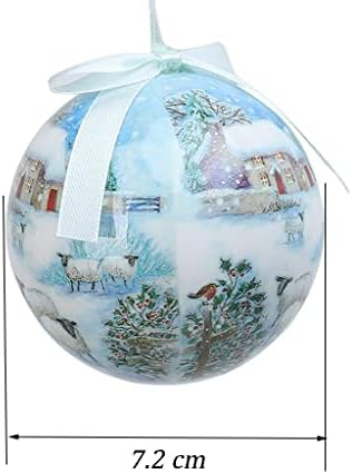 7.2 cm Çok Tarzı Yeni Yıl Hediye Kolay Asılı Yaratıcı DIY Dekoratif Top yılbaşı dekoru Parti Malzemeleri Noel Ağacı Süsler(16)
