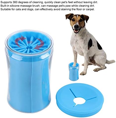 KUİDAMOS Pet Pençe Temizleyici, Silikon, ABS Malzeme, Kediler Köpekler için Evrensel, Evcil Hayvan Malzemeleri (mavi)
