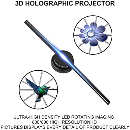 T40 3D Fan Hologram Projektör Duvara Monte WiFi Uzaktan reklam Ekranı Led İşareti Holografik Lamba Oynatıcı Desteği Görüntüleri