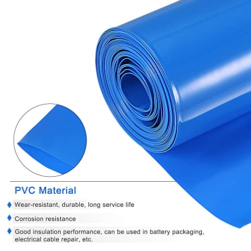 MECCANİXİTY Pil Wrap PVC ısı Shrink boru 70mm Düz 4 m Mavi Pil Paketi için İyi Yalıtım