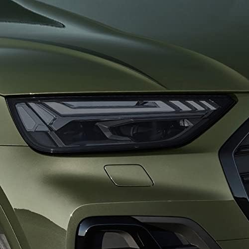 Araba Far Koruyucu Film Füme Siyah Tonu Wrap Vinil Şeffaf TPU Sticker, Audi Q5 SQ5 Facelift 2021 için
