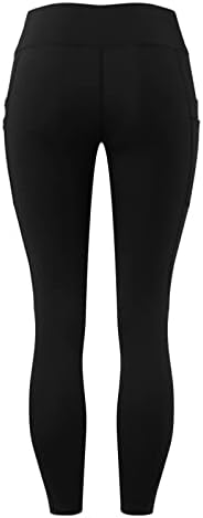 BCDlily Yoga Pantolon ile Kadınlar için Cepler, kadın Yoga Tayt Yüksek Bel Fitness Egzersiz Koşu Pantolon Slim Fit Tayt