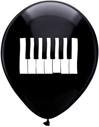 Piyano Parti Lateks Balonlar, 16-Pack 12 inç Müzik Doğum Günü Partisi Süslemeleri, Malzemeleri