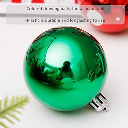 YİONEE 30 Noel Ağacı Dekorasyon Boyalı Topları Ev Dekorasyon Noel Topu Set Noel Topu Süsler