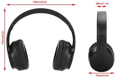 wendeekun Aşırı Kulak Oyun kulaklıkları, Bluetooth5. 0 Kablosuz Kulaklık Teleskopik Oyun Spor Kulaklık Gürültü Azaltma Kulaklık