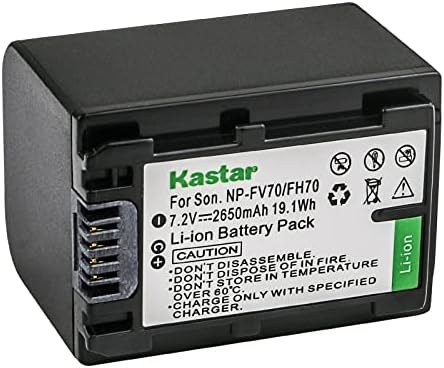 Kastar 1-Pack NP-FH70 Pil Değiştirme için Sony DCR-SX31, DCR-SX40, DCR-SX41, DCR-SX50, DCR-SX60, HDR-CX100, HDR-CX100, HDR-CX105,