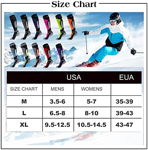 Merinos yünü kayak çorap soğuk hava Yürüyüş Snowboard çorap termal diz yüksek sıcak ısıtmalı çorap