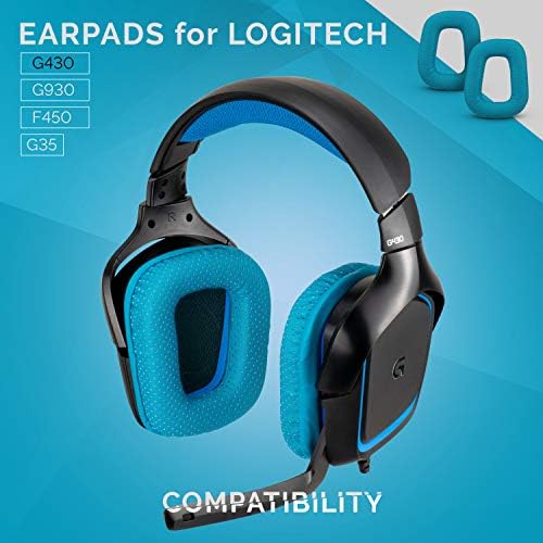 Logitech G35 G930 G430 F450 Kulaklıklar için Brainwavz Yükseltilmiş Kulak Yastıkları-Birinci Sınıf Vegan Deri, Orijinal Bellek