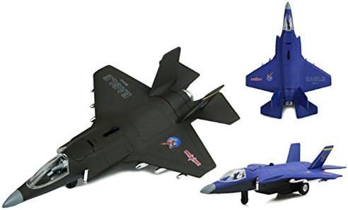 Kylin Express çocuk Oyuncakları Mini Alaşım Uçak Modelleri, F-35B Stealth Fighter, Rastgele Renk