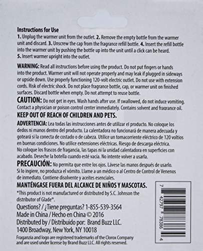 Clorox Fraganzia Plug-İn Bahar Kokusunda Dolum, 2 Paket | Kokulu Yağ Hava Spreyi Dolumları / Evinizin Güzel Kokmasını ve Kokuları